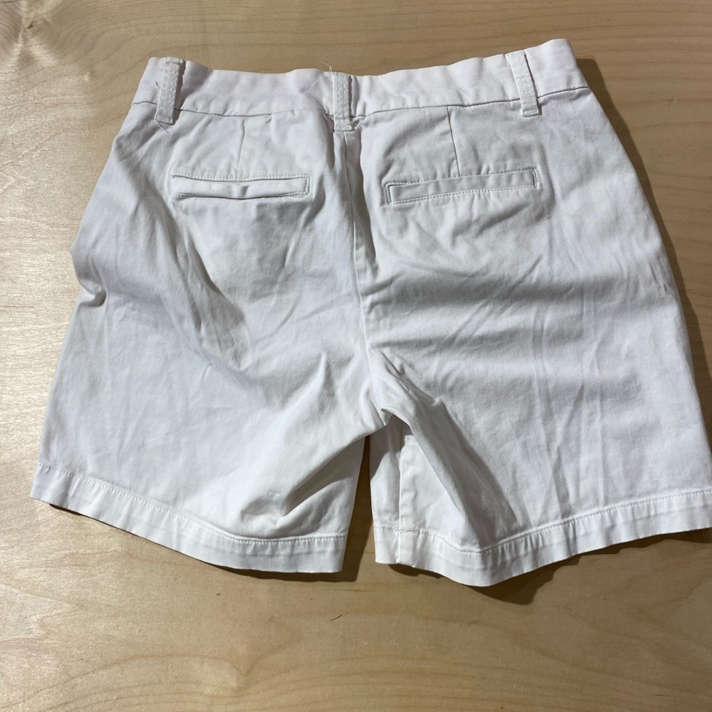 Crown & Ivy Caroline White Women's Shorts with Pink Lining 4 (NH) - Picture 8 of 8